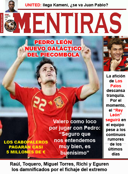 Mentiras: Pedro León galáctico cabopalero